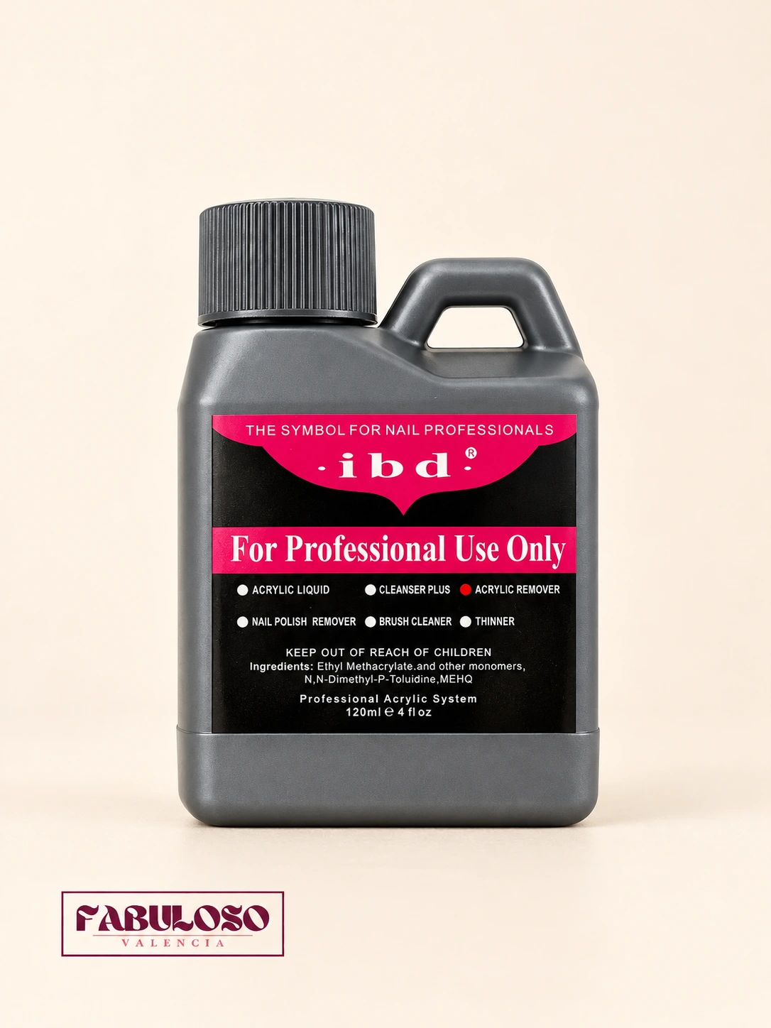Removedor acrilico IBD 120 ml Tiffany