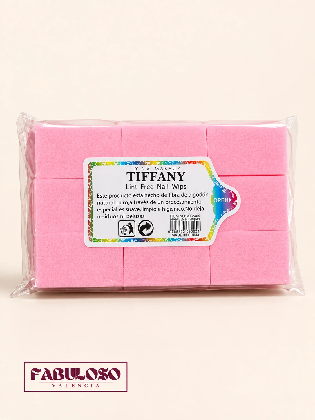 Algodon gasa de uñas Tiffany