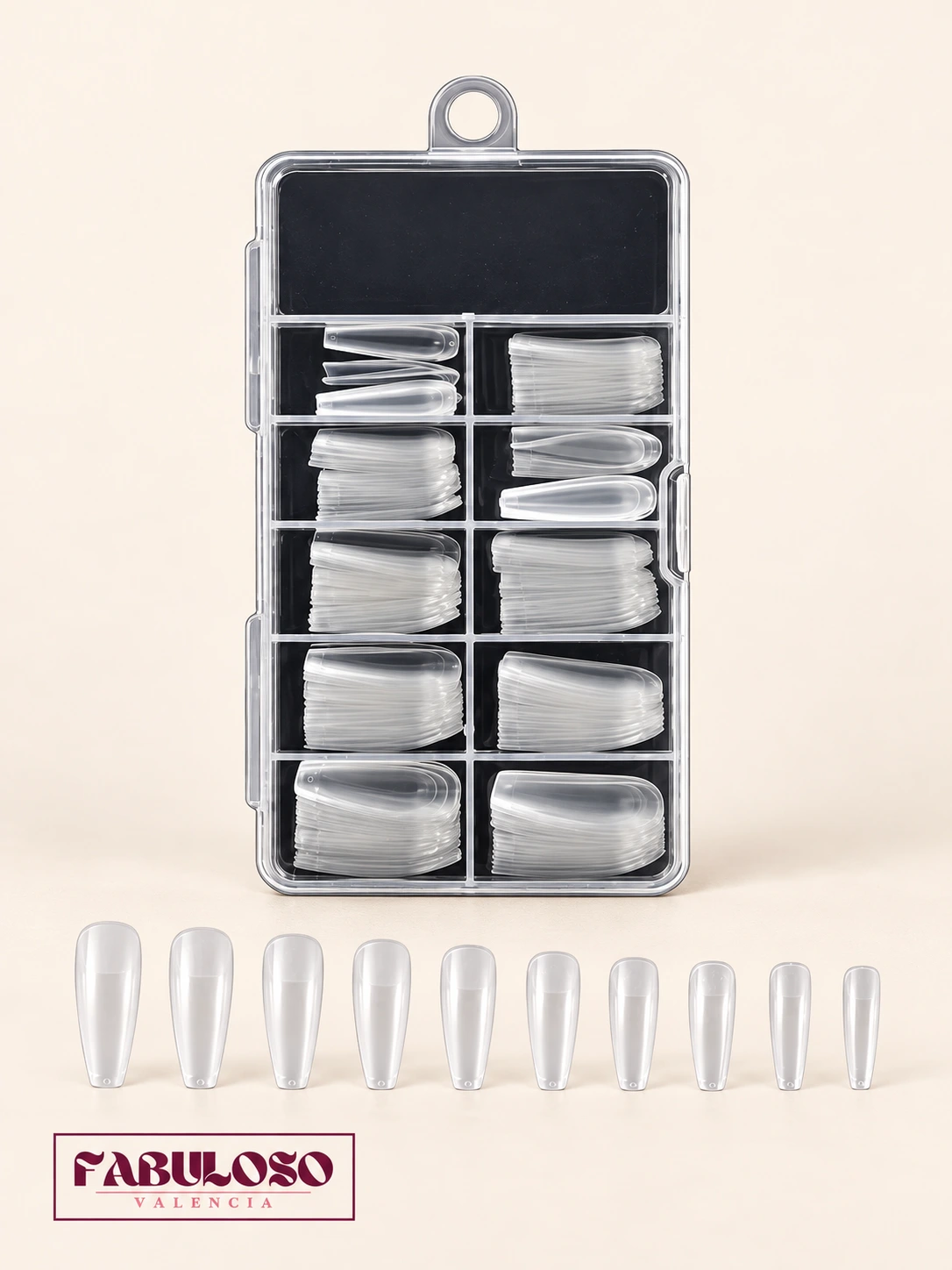 Uñas jelly x100 coffin