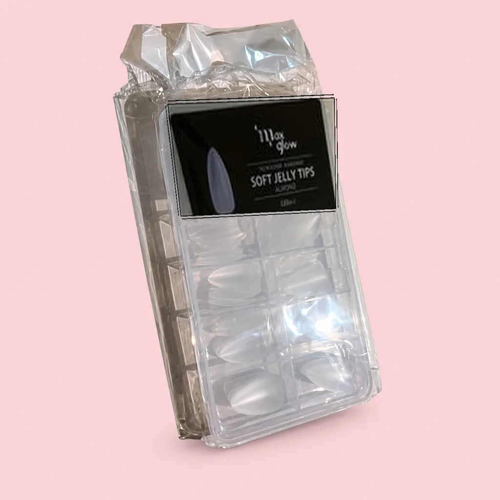 Uñas jellytip almond x120 pcs maxglow