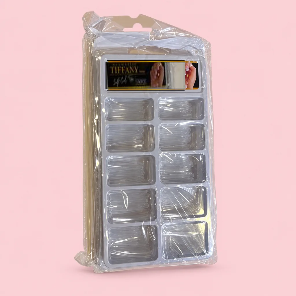 Uñas jelly coffin 100 pcs Tiffany